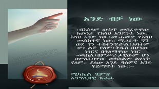 አንድ ብቻ ነው