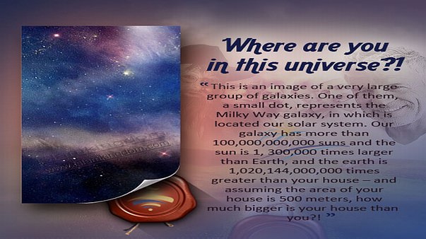 Where are you in this universe?!