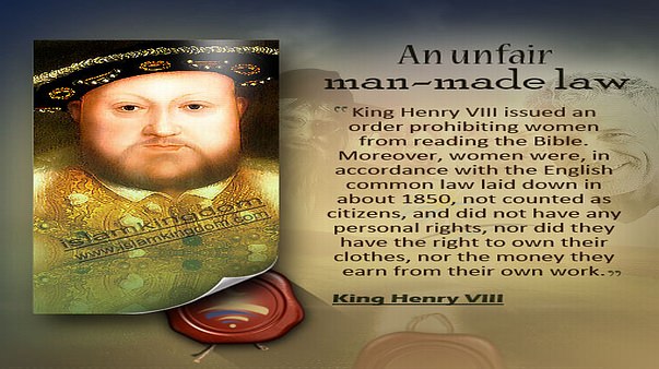 An unfair man-made law