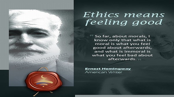 Ethics means feeling good