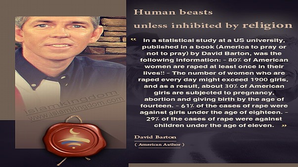Human beasts unless inhibited by religion