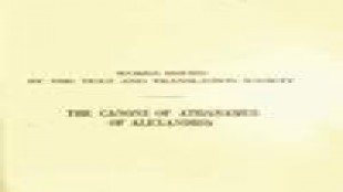  THE CANONS OF ATHANASIUSOF ALEXANDRIA