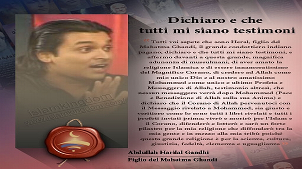 Dichiaro e che tutti mi siano testimoni