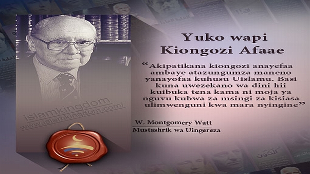 Yuko wapi Kiongozi Afaae?